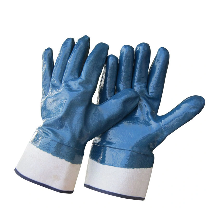 Yellow Nitrile Half Dipped Gardening Safety Working Glove