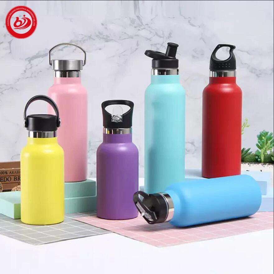 American Wide Mouth Portable Travel Sport Big Capacity Stainless Steel Water Bottle